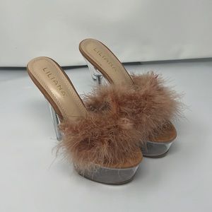 Liliana feather heels